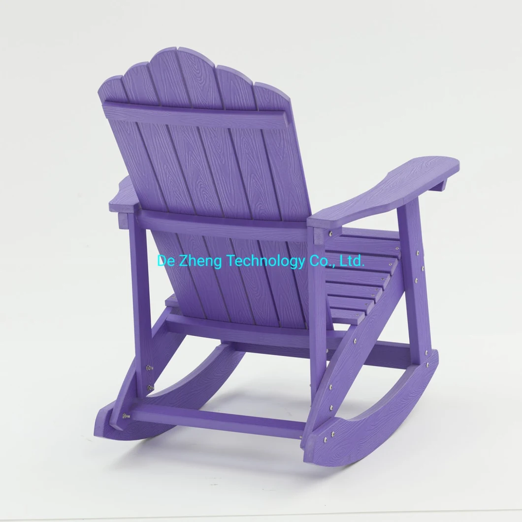 Outdoor Patio Plastic Wood Adirondack Garden Leisure Wooden Rocking Beach Chair